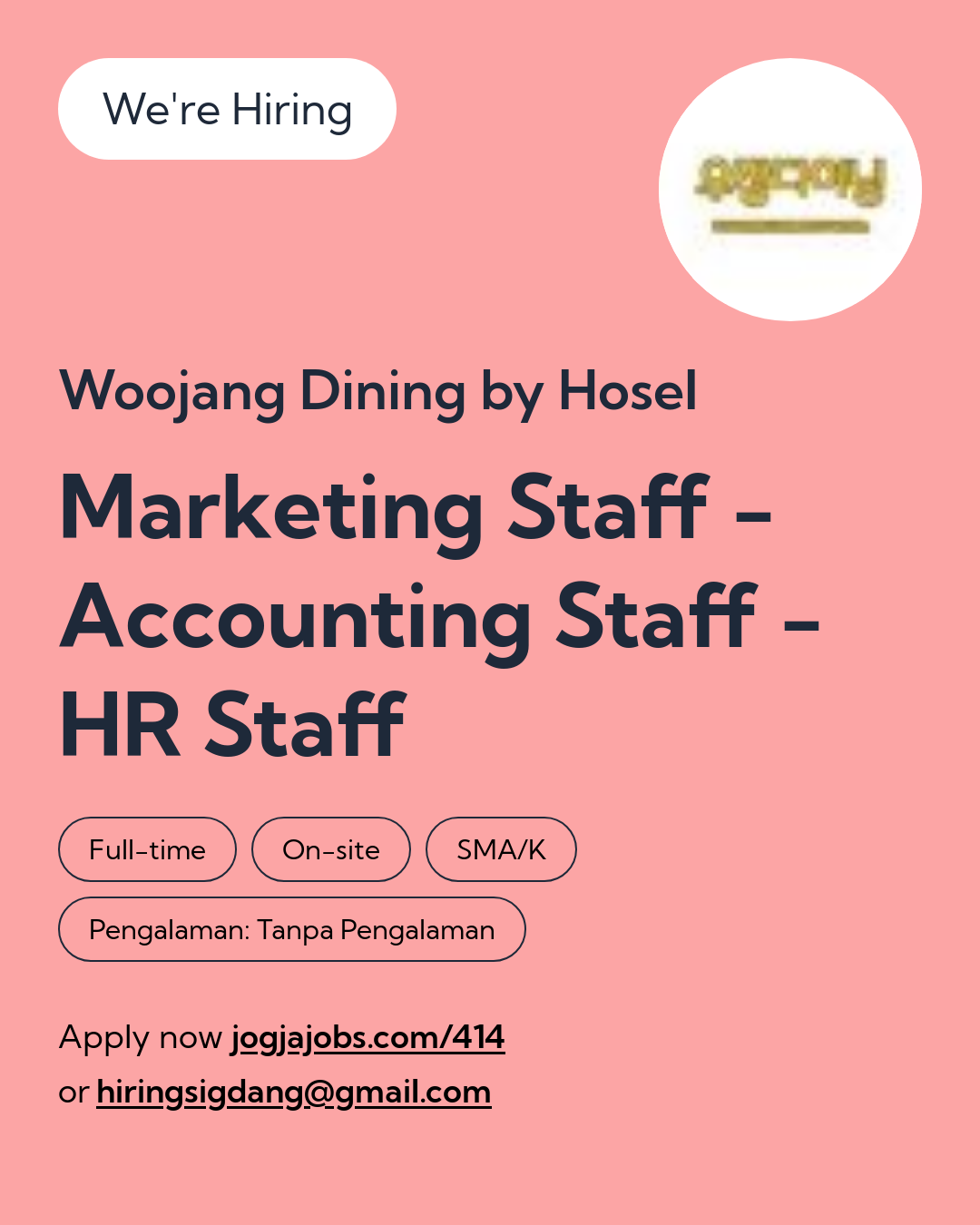 Logo Woojang Dining by Hosel