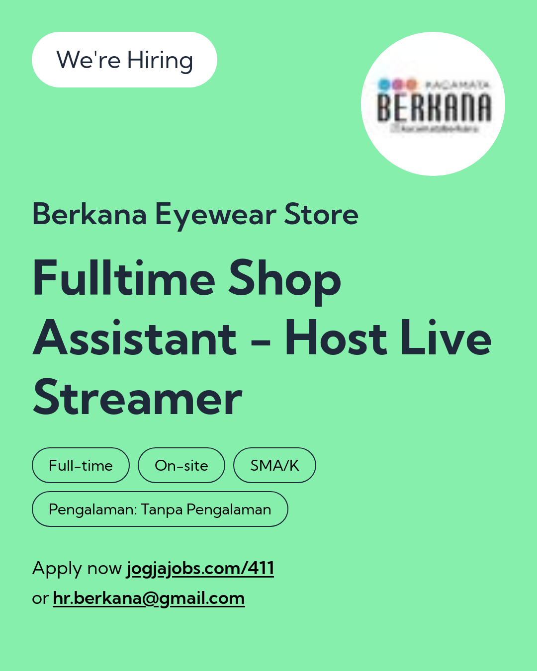 Logo Berkana Eyewear Store