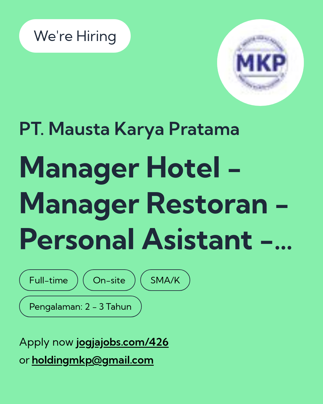 Logo PT. Mausta Karya Pratama