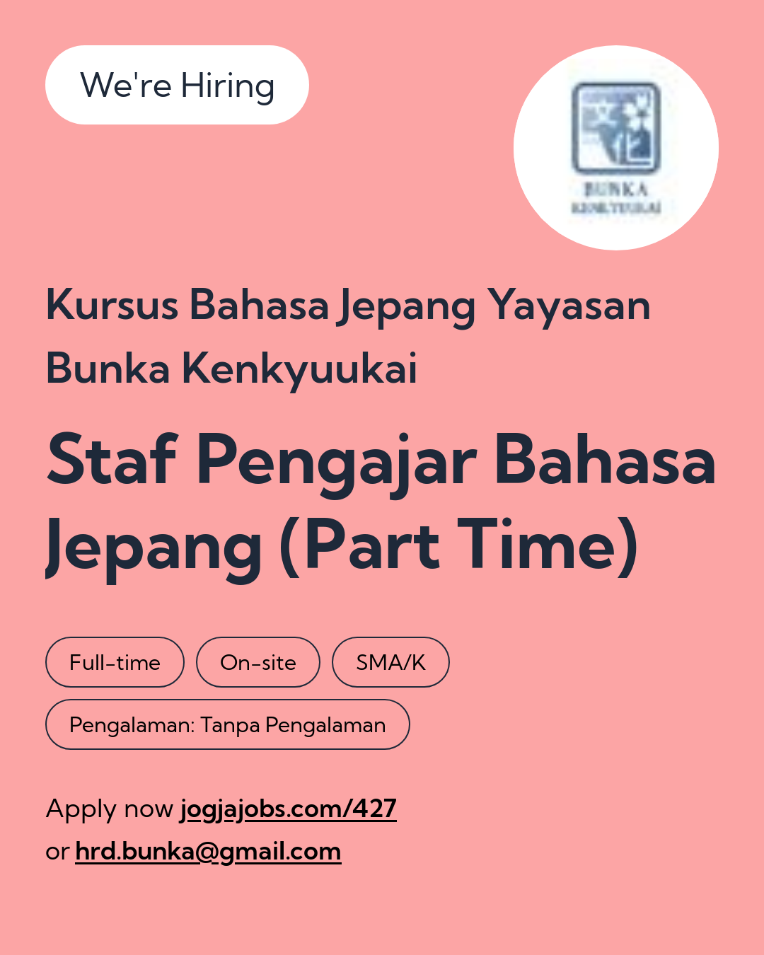 Logo Kursus Bahasa Jepang Yayasan Bunka Kenkyuukai