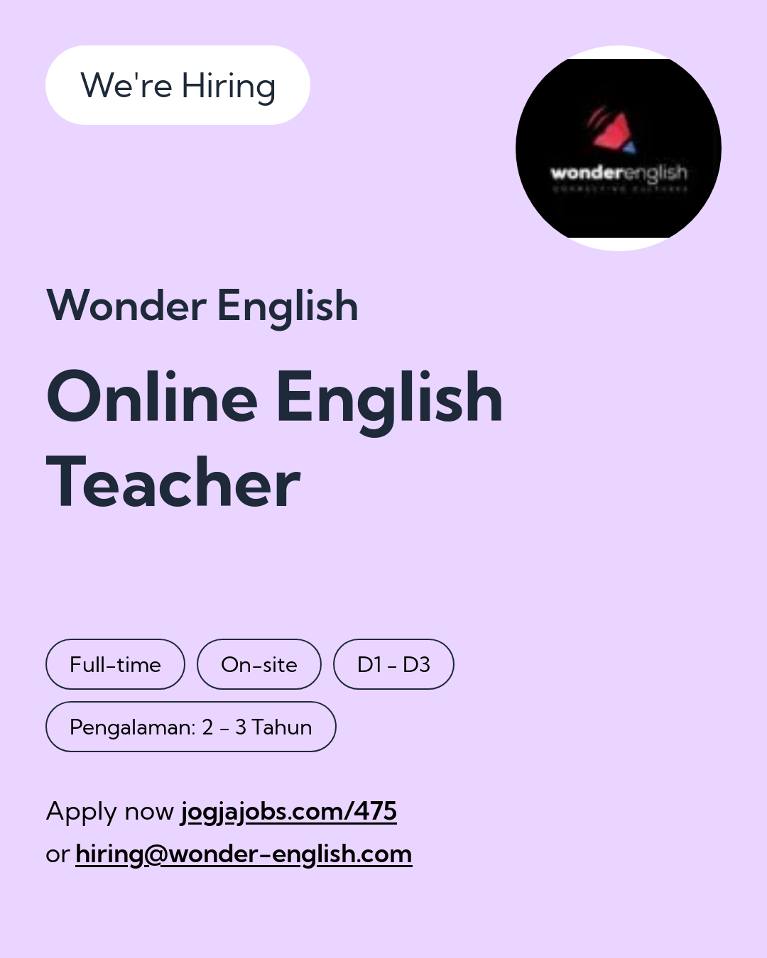 Logo Wonder English