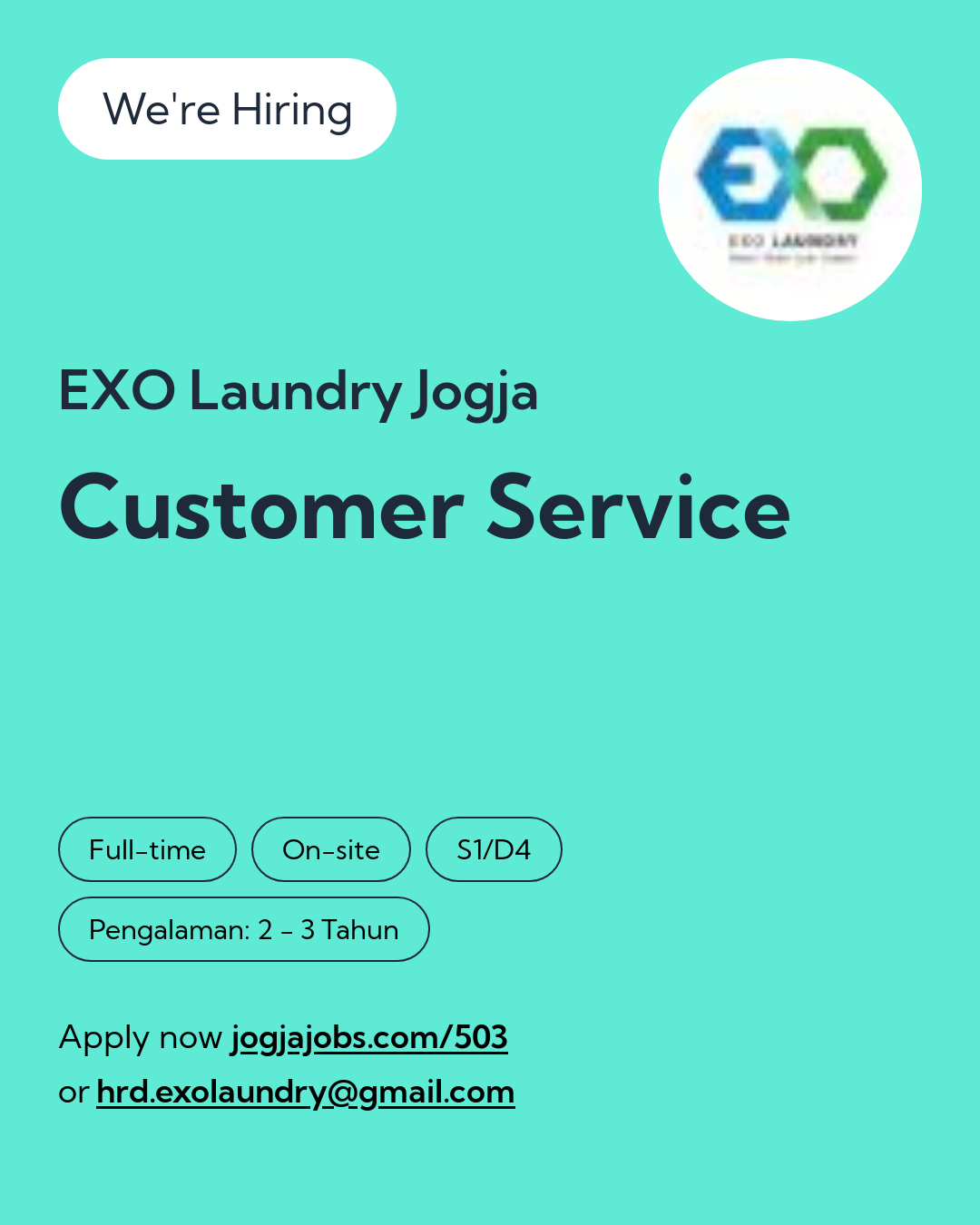 Logo EXO Laundry Jogja