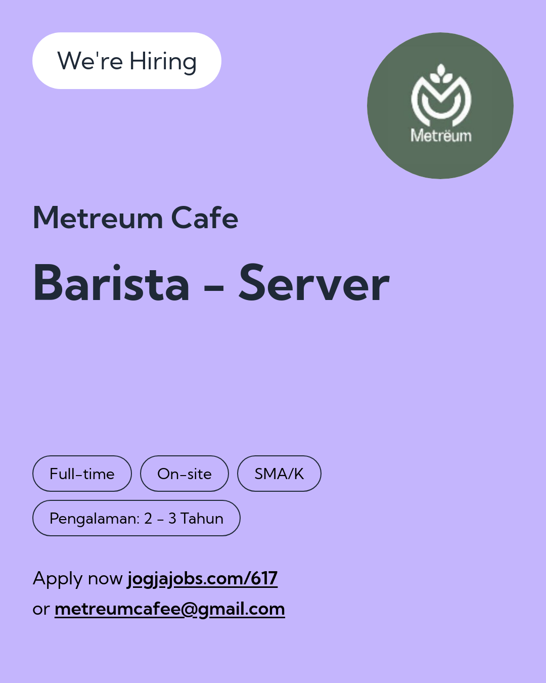 Logo Metreum Cafe