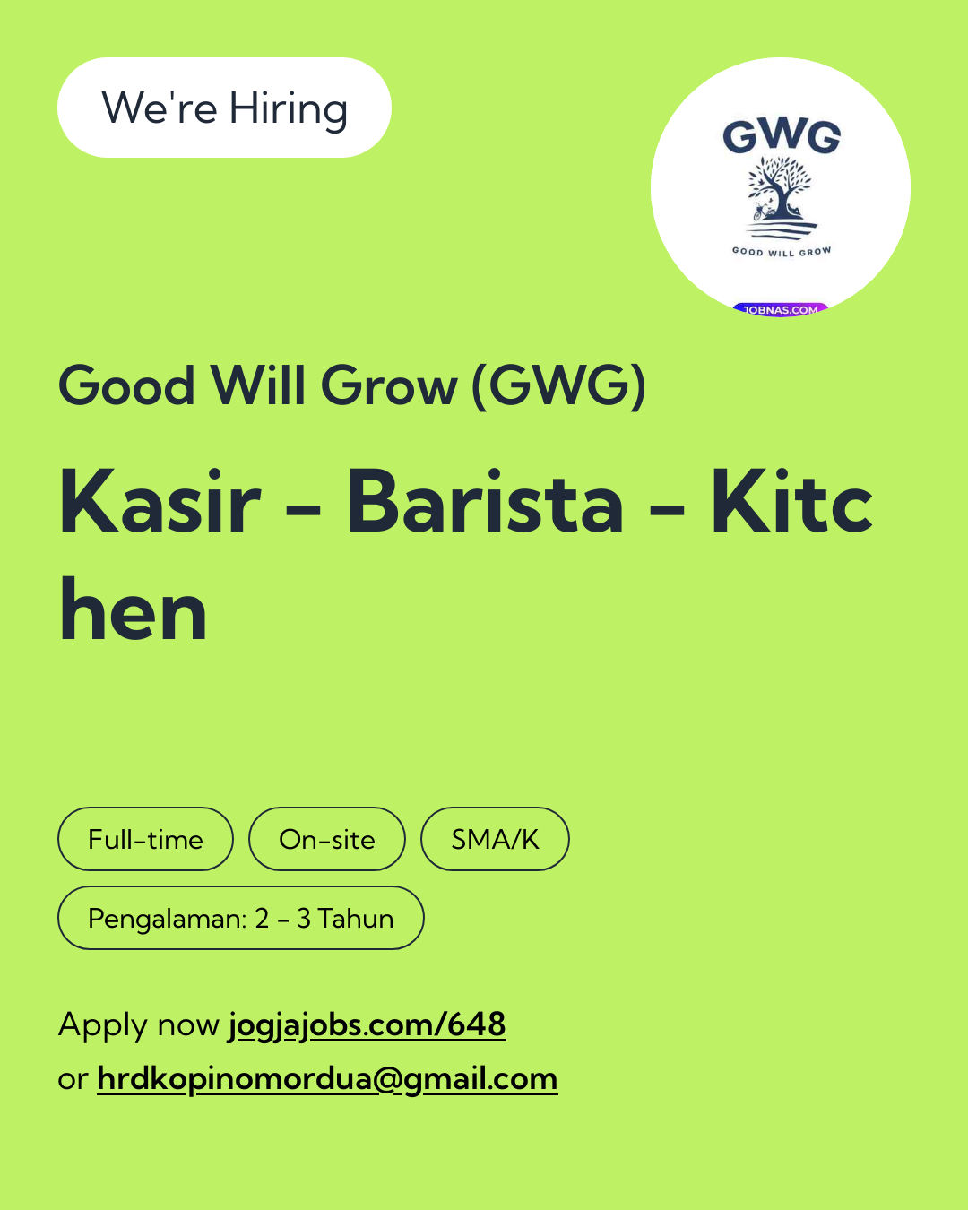 Logo Good Will Grow (GWG)