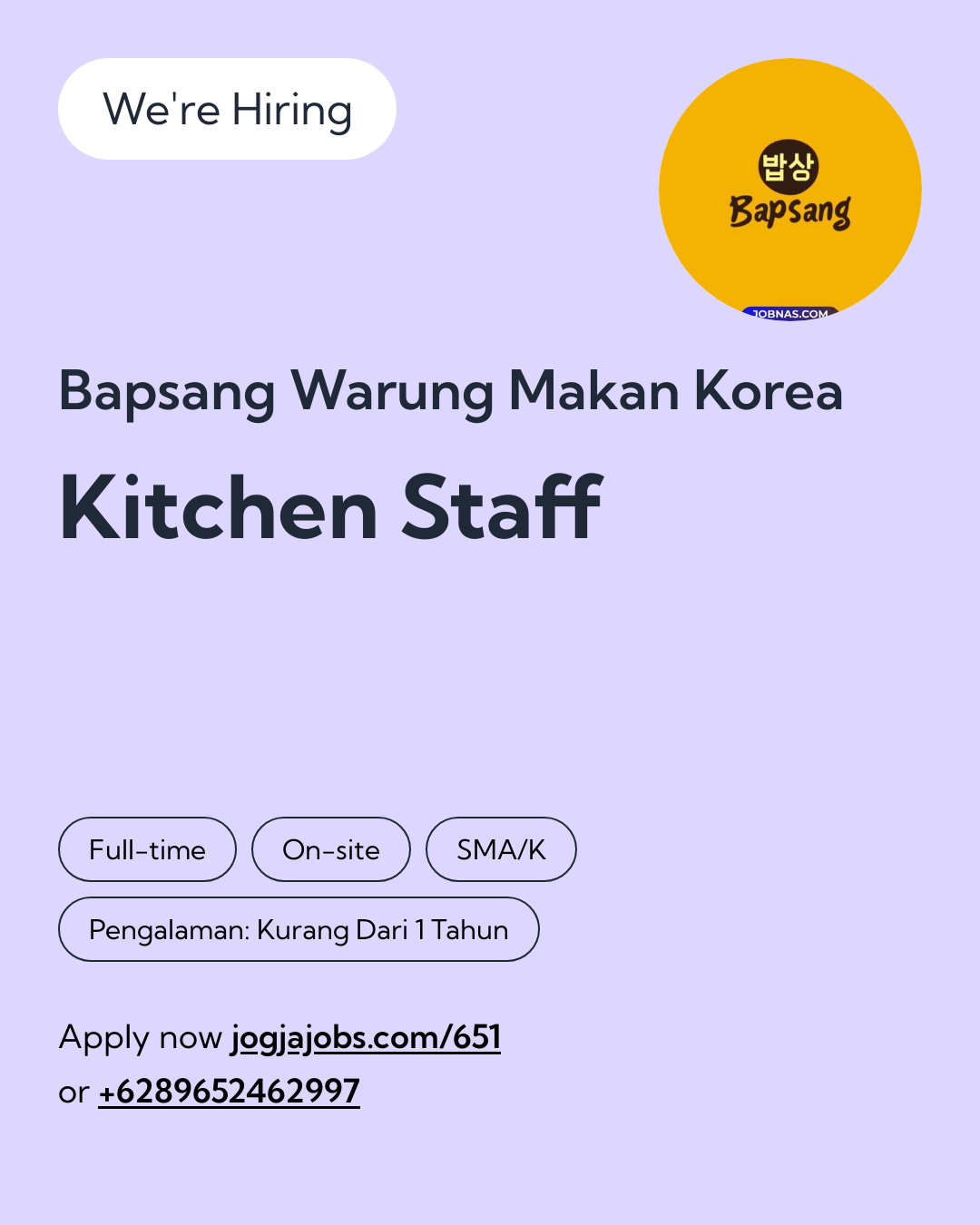 Logo Bapsang Warung Makan Korea