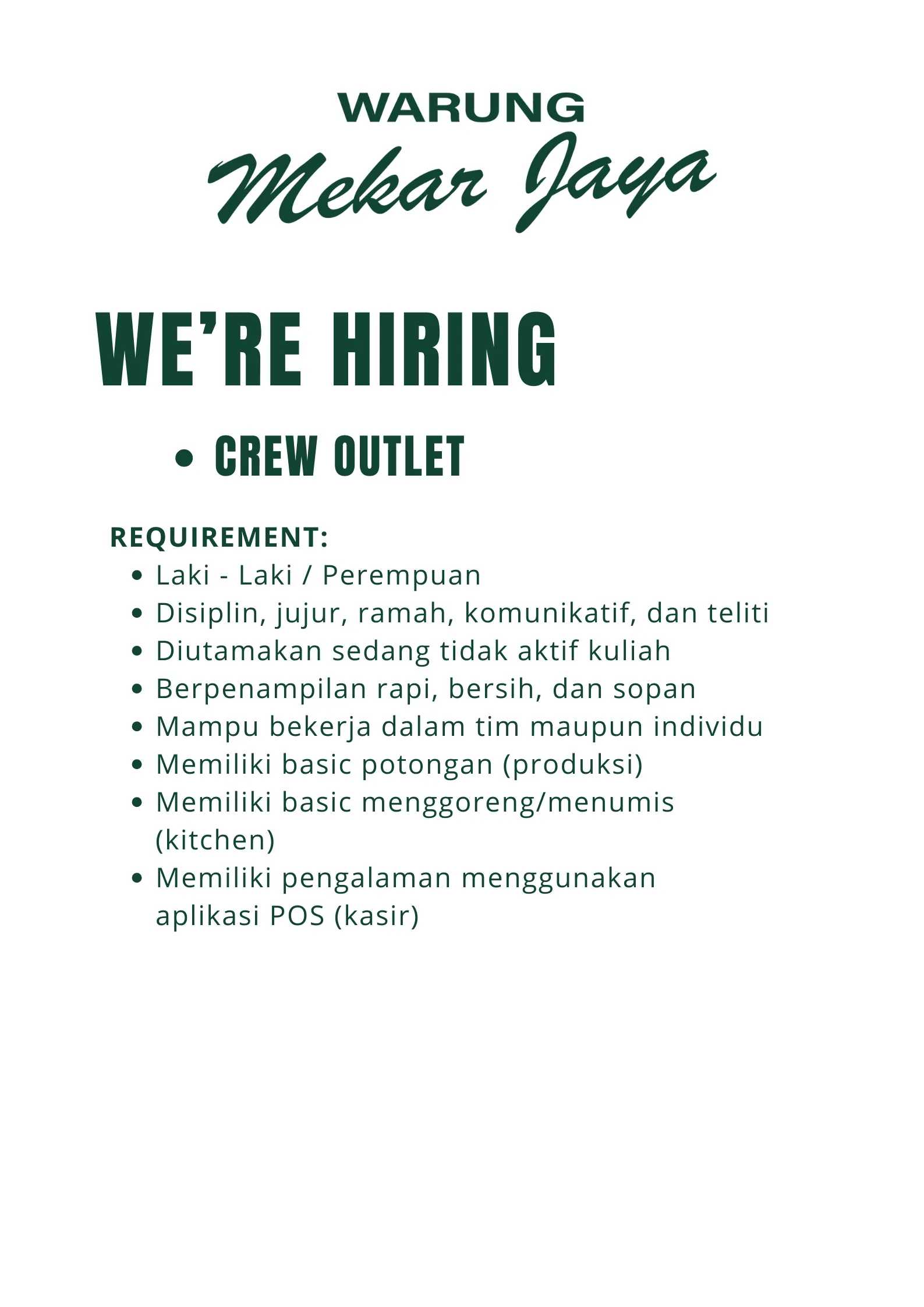 Logo Warung Mekar Jaya